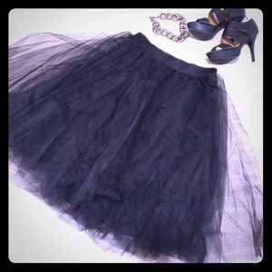 Tulle Midi Skirt